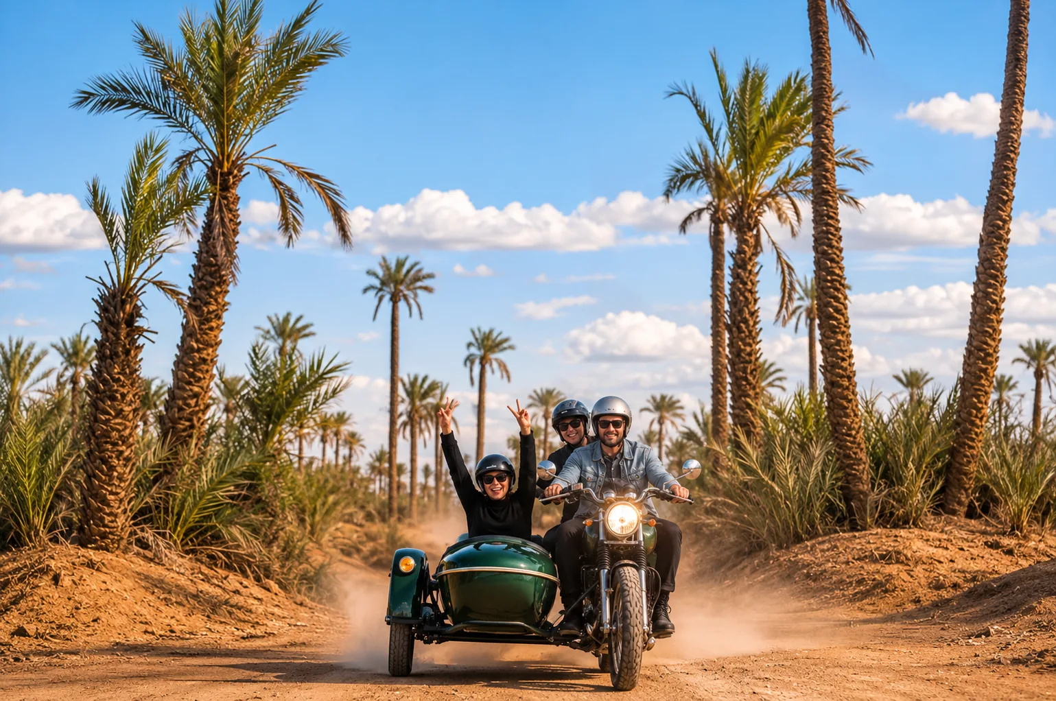 Side-Car Tour in Marrakech: Medina & Palm Grove